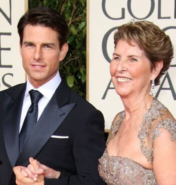 Mary Lee Pfeiffer and her son, Tom Cruise.